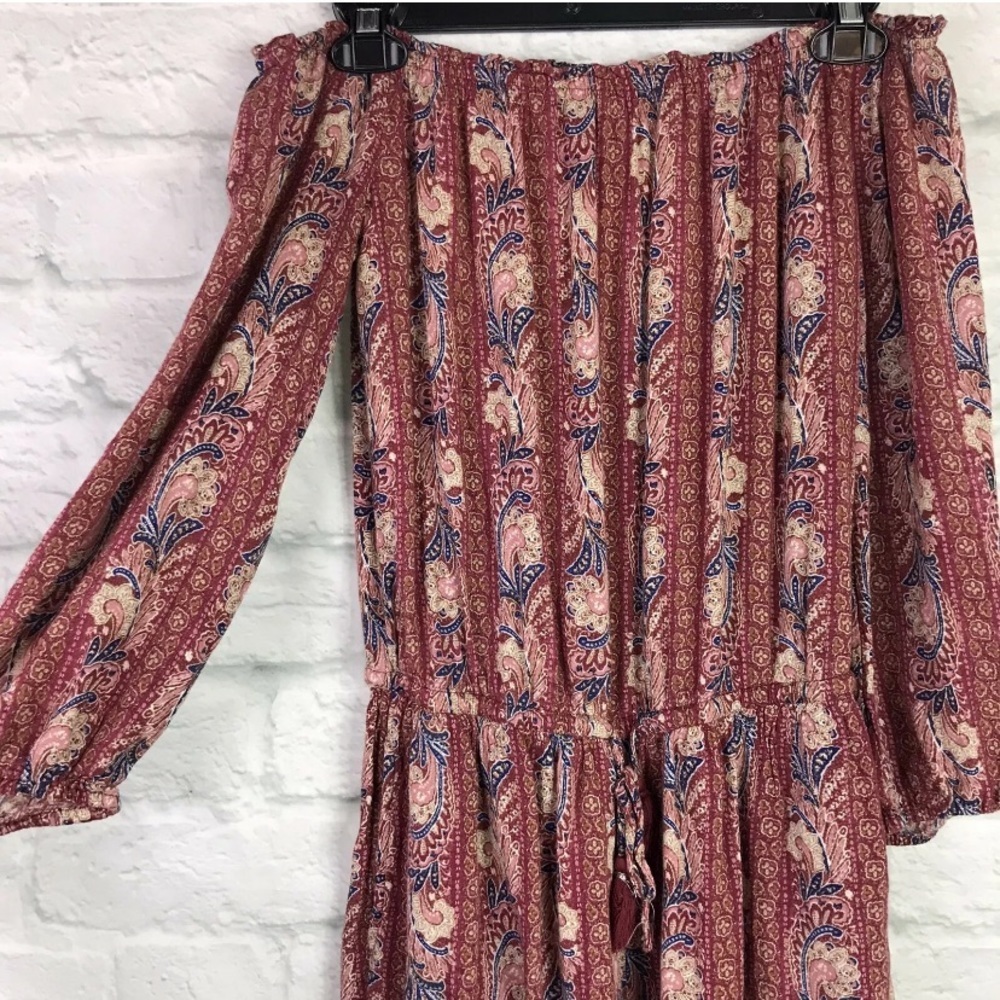 American Eagle Off The Shoulder Long Sleeve Romper SZ S - Picture 4 of 5